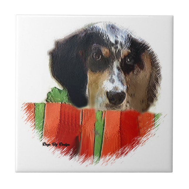 English Setter Christmas Tile (Front)