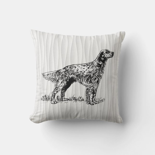 english setter cushion (Front)