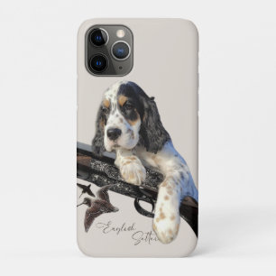 English Setter, cute puppy  Coffee Mug Flask Tote  iPhone 11 Pro Case