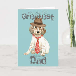 English Setter Dad Card