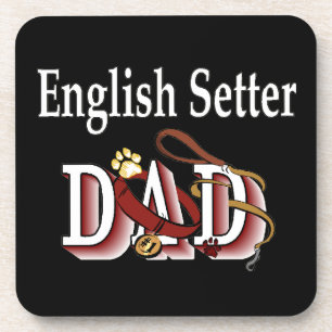 English Setter Dad Coaster