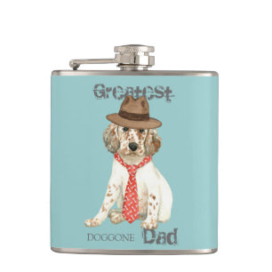 English Setter Dad Hip Flask