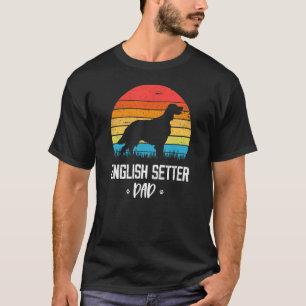 English Setter Dad Retro Vintage T-Shirt