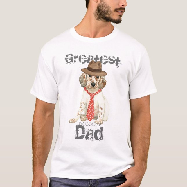 English Setter Dad T-Shirt (Front)