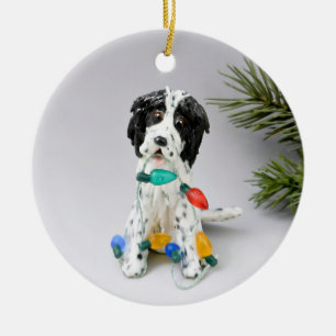 English Setter Dog Christmas Ornament