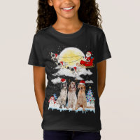 English Setter Dog Santa Sleigh Christmas Lover
