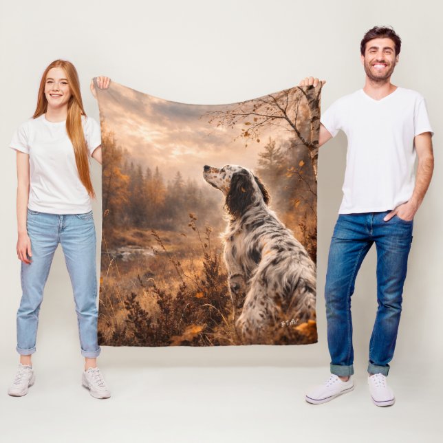 English Setter Fleece Blanket (In Situ)