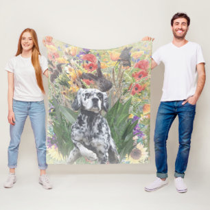 English Setter Fleece Blanket