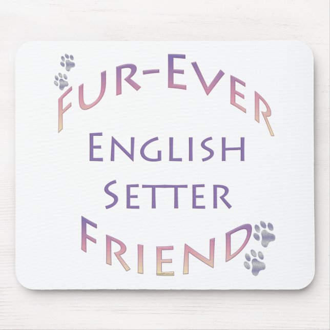 English Setter Furever Mouse Mat (Front)