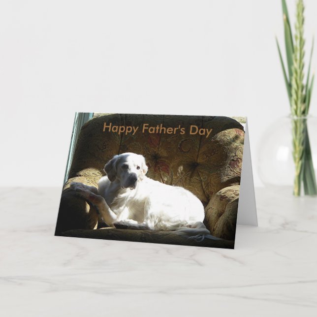 English Setter, Happy Father's Day Card (Front)