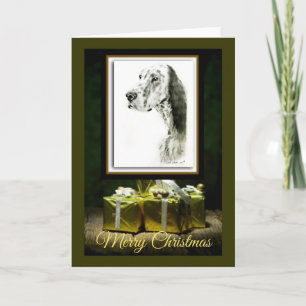 English Setter Holiday Card