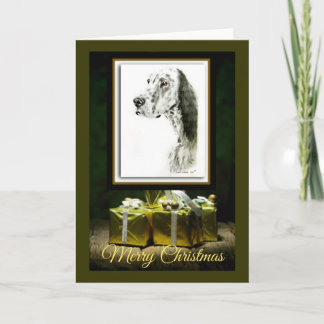 English Setter Holiday Card
