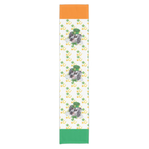 English Setter Holiday Home Decor St Patricks Day Short Table Runner