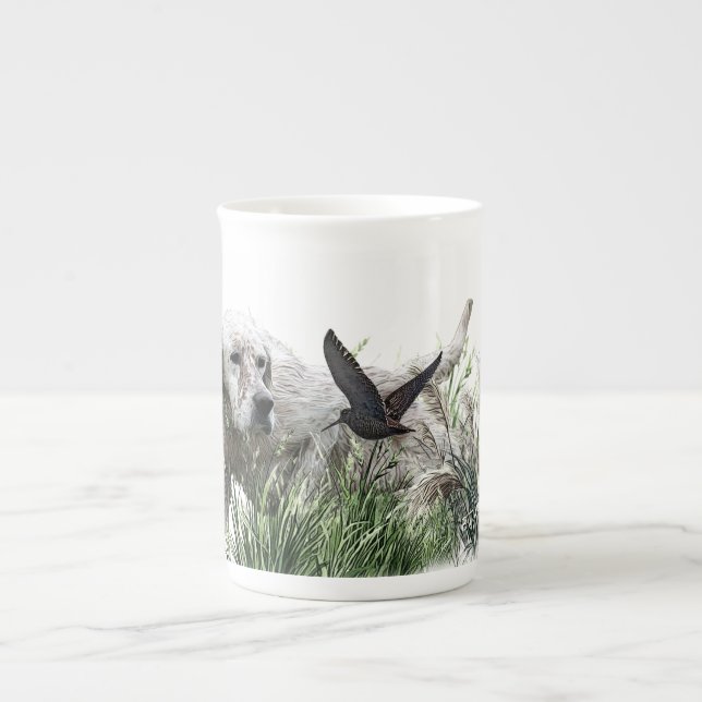 English Setter, Hunting Season Bone China Mug (Front)