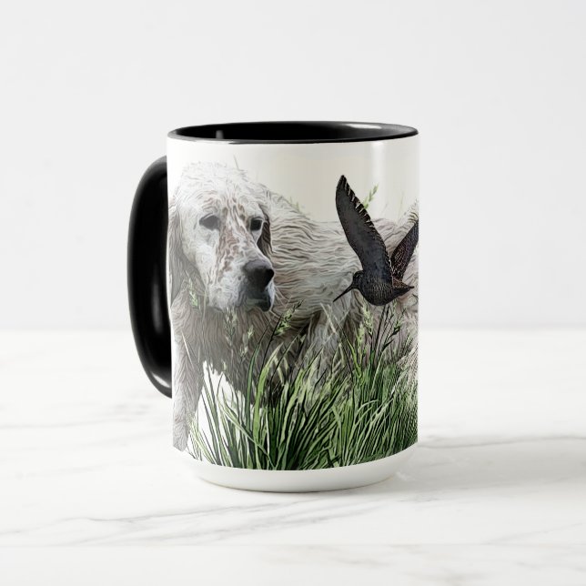 English Setter, Hunting Season Mug (Front Left)