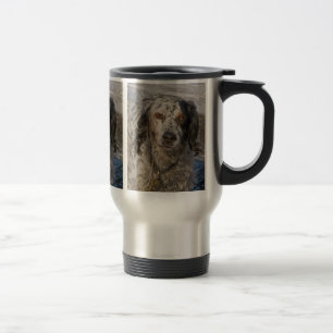 English Setter in Snow 3 Travel Mug