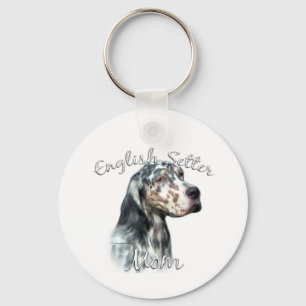 English Setter Mum 2 Key Ring