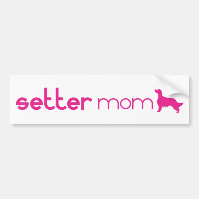English Setter Mum Bumper Sticker (Front)