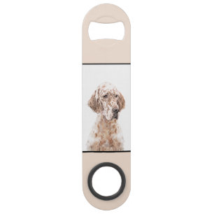 English Setter Orange Belton Painting Dog Art