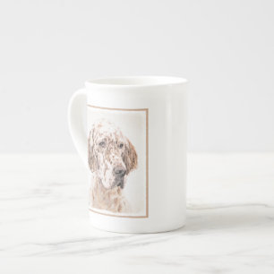 English Setter Orange Belton Painting Dog Art Bone China Mug