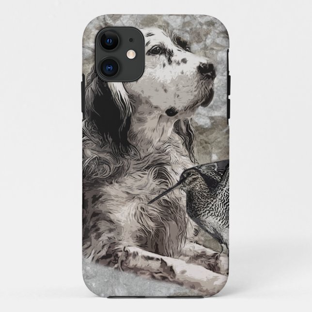English Setter   Paperweight Photo Block Wood Wall Case-Mate iPhone Case (Back)