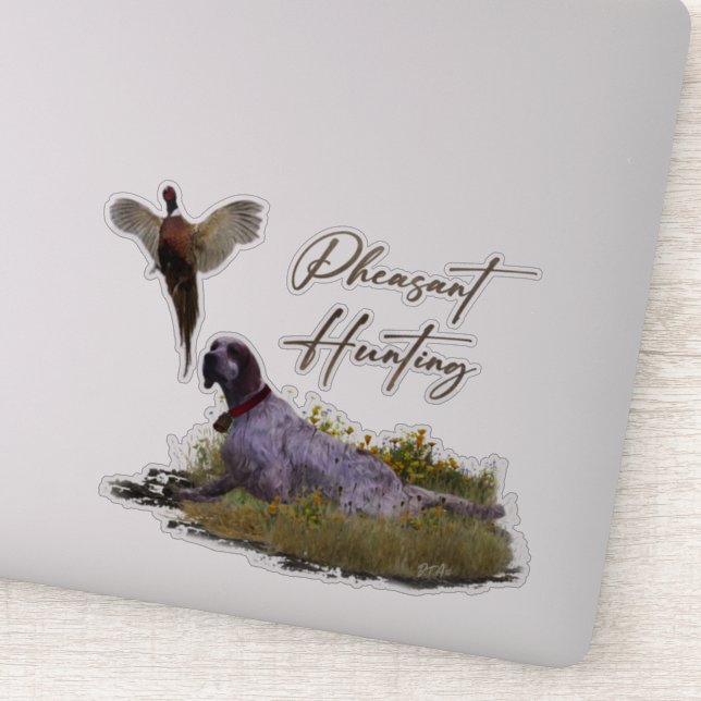 English Setter , Pheasant hunting  (Detail)