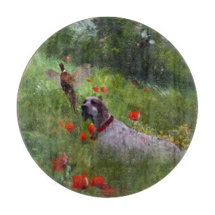 English Setter , Pheasant hunting Cutting Board