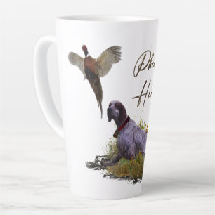 English Setter , Pheasant hunting  Latte Mug