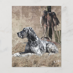 English Setter , Pheasant Hunting  Tapestry Poster