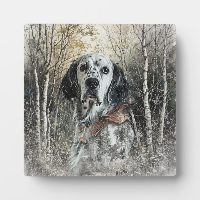 English Setter  Plaque (Front)