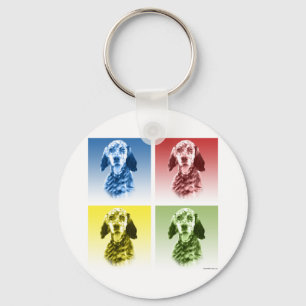 English Setter Pop Key Ring