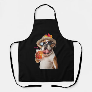 English Setter Portrait Minimalist Apparel Apron