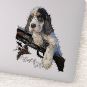 English Setter puppy sticker