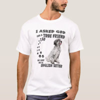 English Setter Quote Mum Dad Print Llewellin Sette