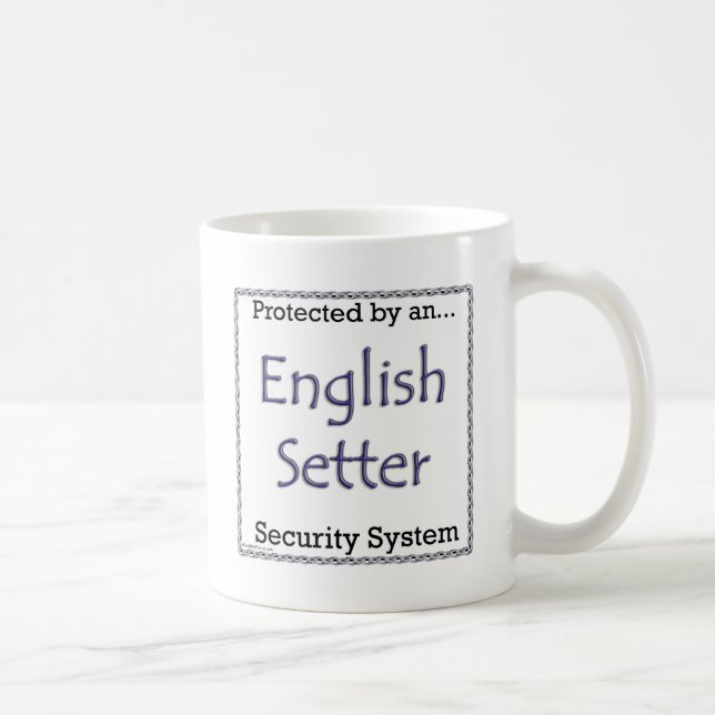 English Setter Security System Coffee Mug (Right)