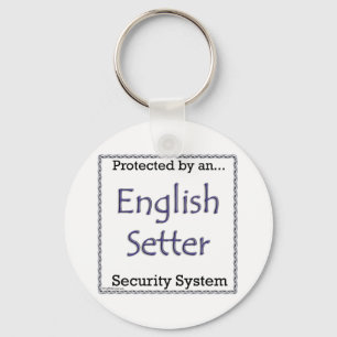 English Setter Security System Keychain
