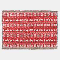 English Setter Silhouettes Dogs Christmas Pattern