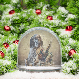 English Setter  Snowglobe