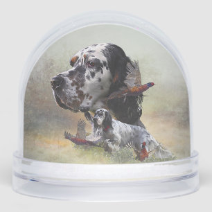 English Setter Snowglobe
