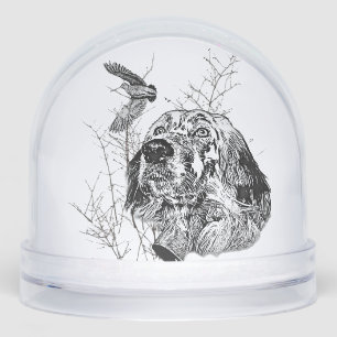 English Setter Snowglobe