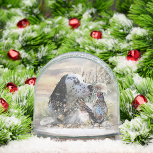 English Setter Snowglobe