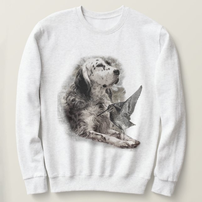 English Setter  T-Shirt Sweatshirt (Design Front)