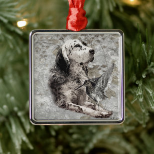 English Setter Christmas Tree Decorations Ornaments Zazzle UK