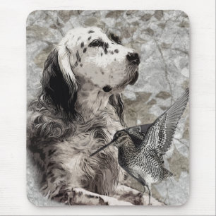 English Setter  T-Shirt Trucker Hat Button Keychai Mouse Mat
