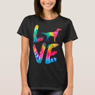 English Setter Tie Dye Love Dog Mum Dad T-Shirt