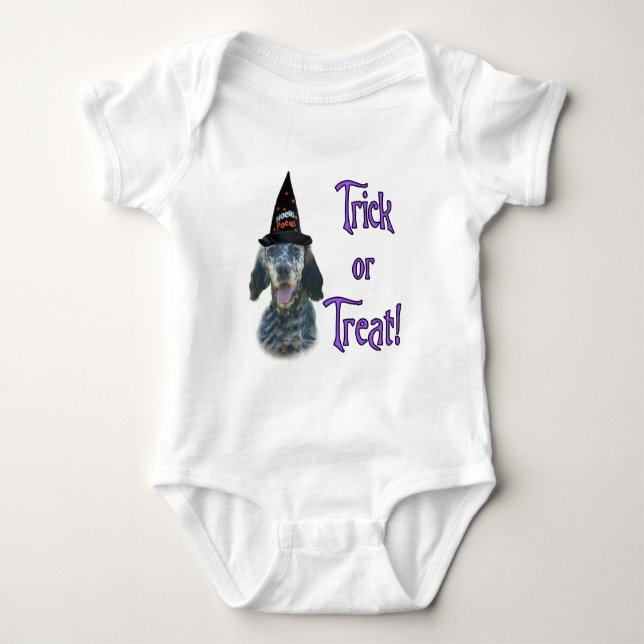 English Setter Trick Baby Bodysuit (Front)