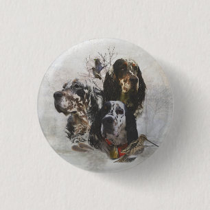 English Setter , woodcock hunting 3 Cm Round Badge