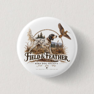 English Setter , woodcock hunting 3 Cm Round Badge