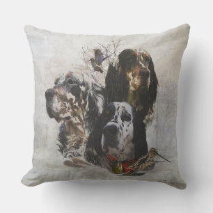 English Setter , woodcock hunting Cushion