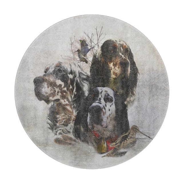 English Setter , woodcock hunting  Cutting Board (Front)